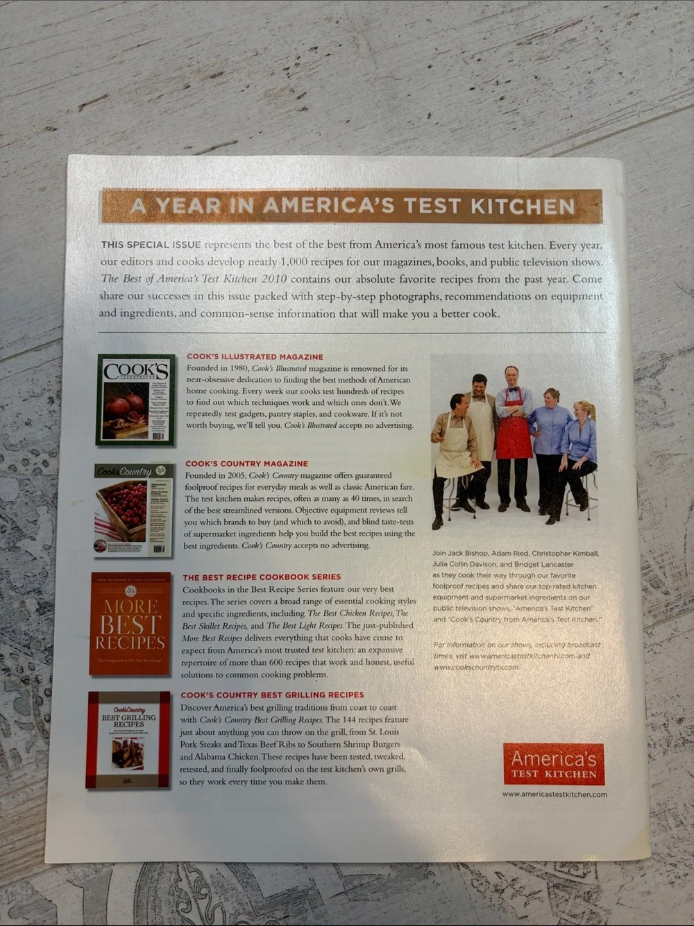 The Best of Americas Test Kitchen Recipes and Reviews 2010 Magazine